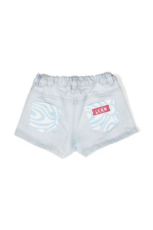 shorts in cotone blu EMILIO PUCCI KIDS | PU6039D0038652